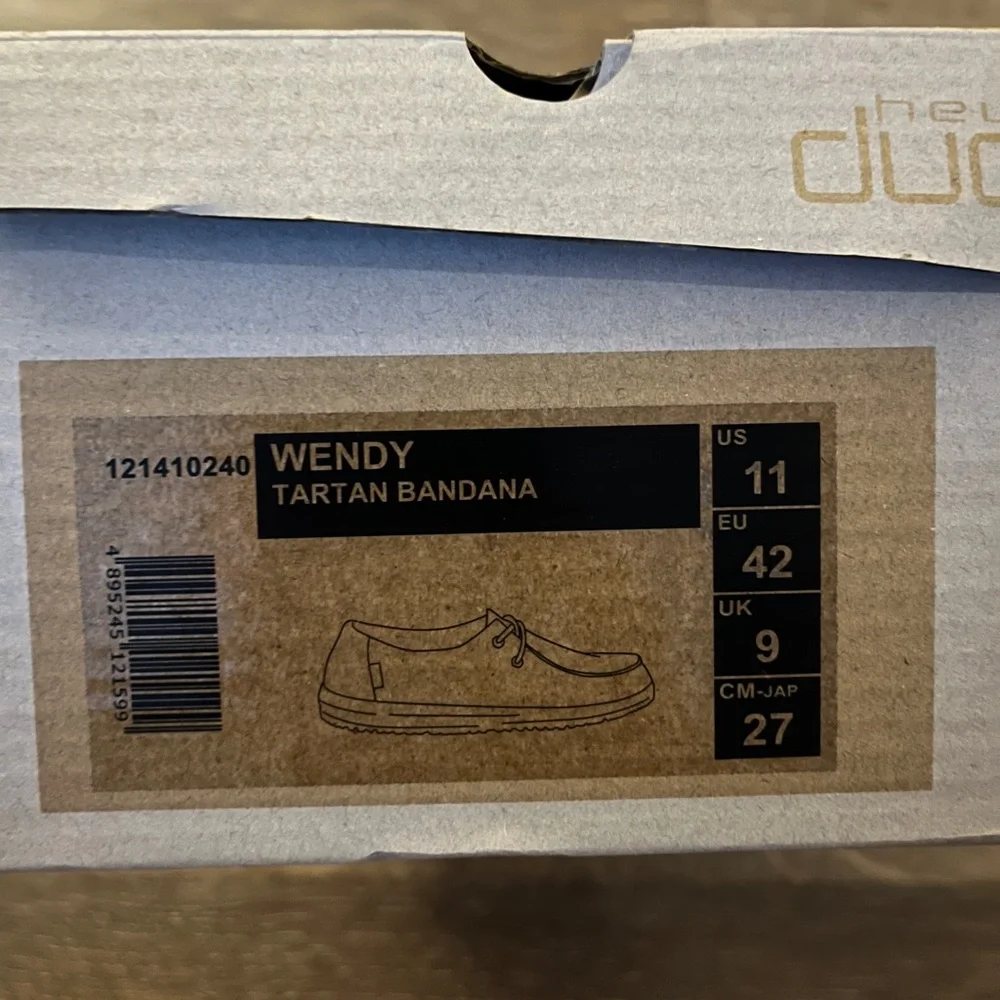 Hey Dude Black and White Paisley Shoes - Picture 4 of 4